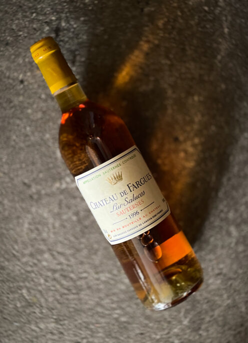 CHATEAU DE FARGUES  LUR SALUCE ( シャトー ファルグ　ル・サリュース）SAUTERNES   1996（ソーテルヌ　1996 ヴィンテージ）